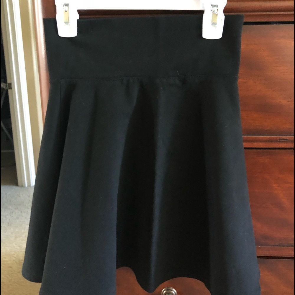 Brandy Melville Black Flare Skirt